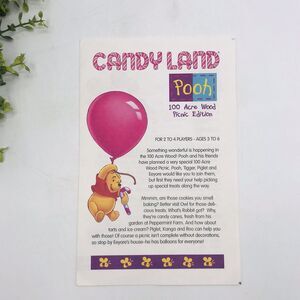 Candy Land Winnie The Pooh Replacement Directions Pamphlet Only